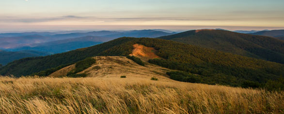 Across country of the Wolf Mountains